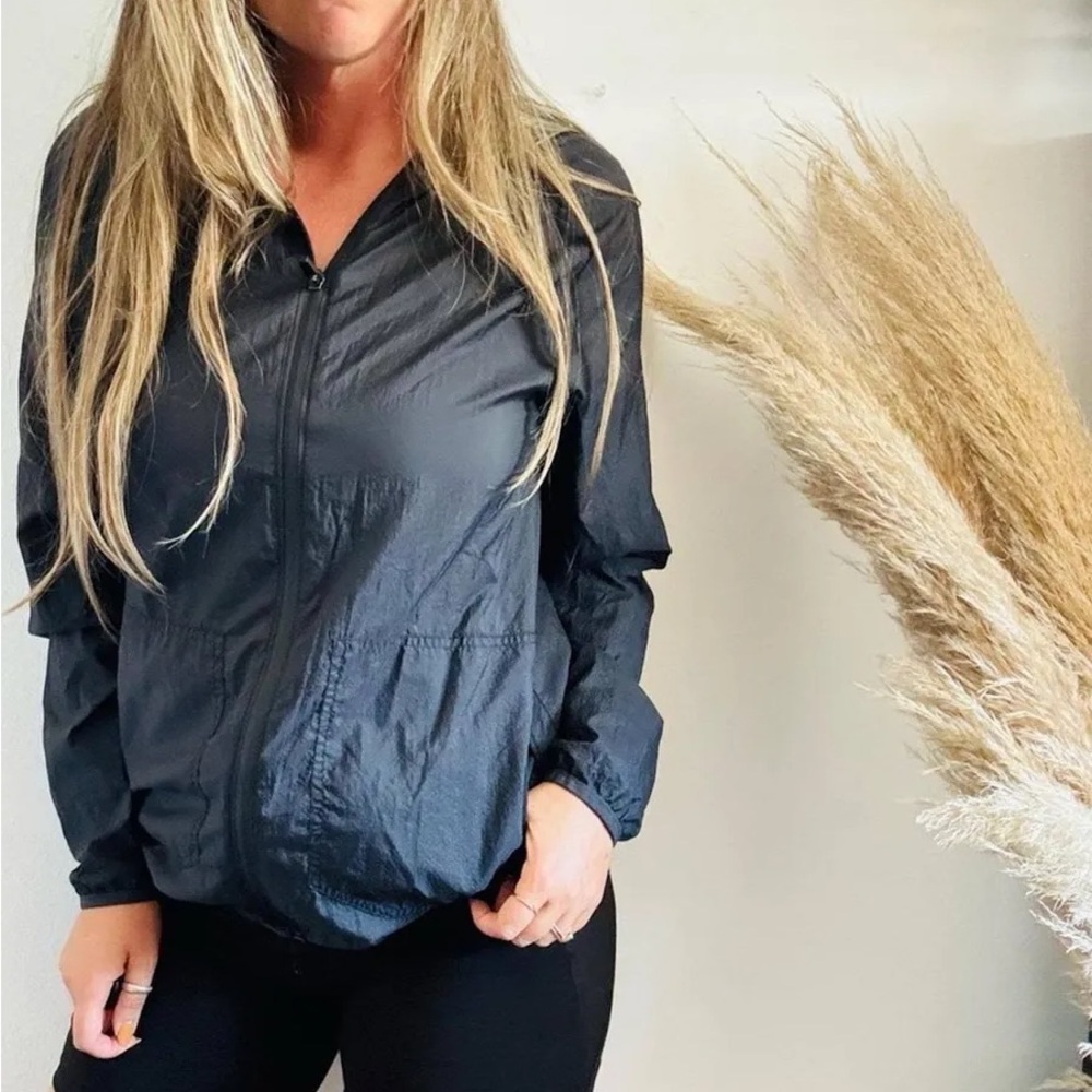 Zella Black Utility Jacket with Hood